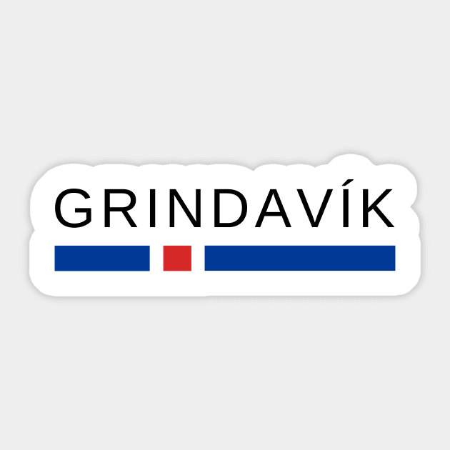 Grindavík Iceland Sticker by icelandtshirts